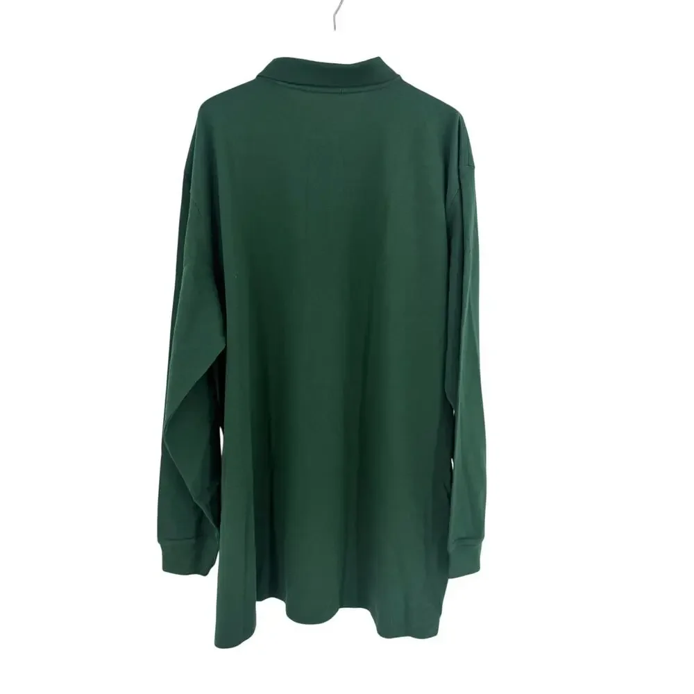 POLO RALPH LAUREN Long Sleeve Polo Shirt Size 3XB NEW Green $170